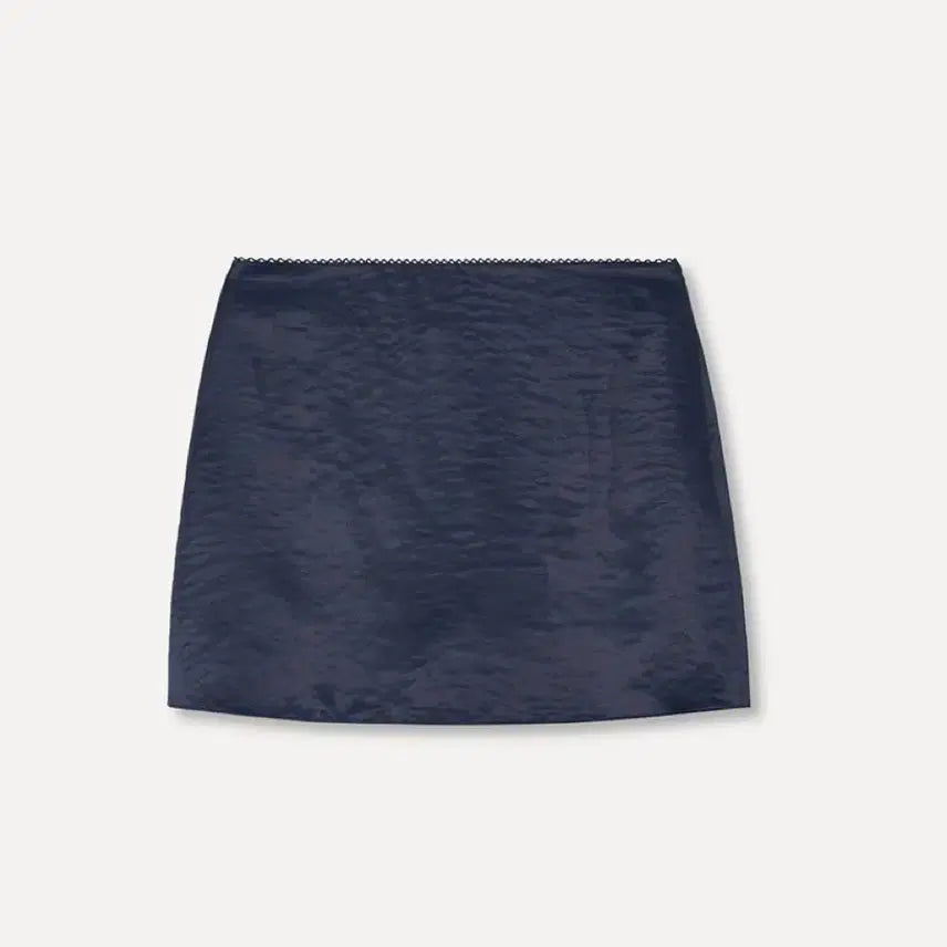 [BUNJANG] Hwase Lace Satin Skirt Navy Small / 호와스 스커트 LACE SATIN 네이비 스몰