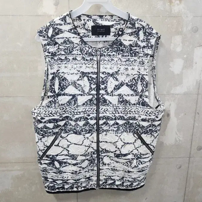 [BUNJANG] TIME Women's Linen Span Vest Size 95 / (95)타임 TIME 정품 여성 린넨 스판 베스트/95size/상태우수
