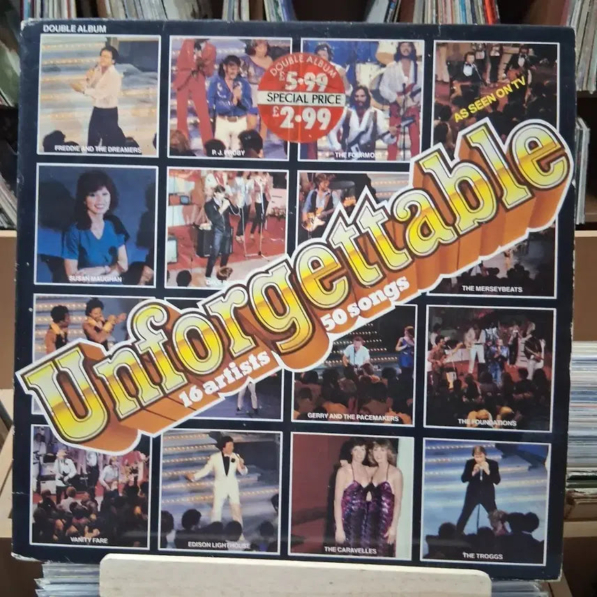 [BUNJANG] Unforgettable Double Album LP / Unforgettable 더블 앨범 LP 50곡 16 아티스트