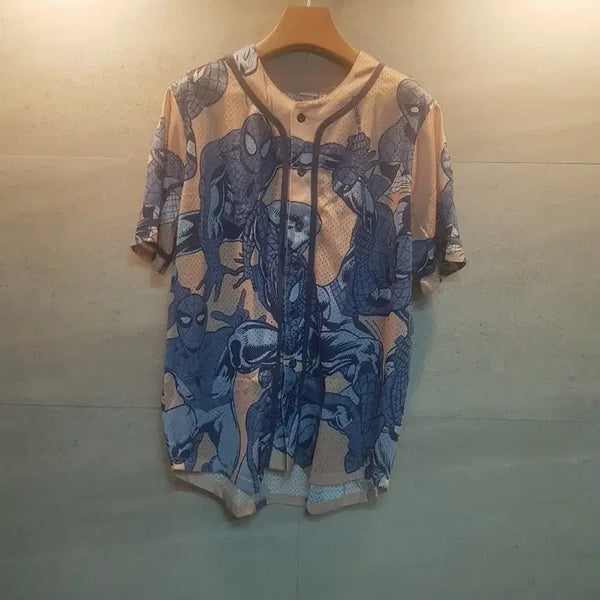 [BUNJANG] Marvel Spider-Man Jersey T-Shirt / 마블 스파이더맨. 저지 티셔츠!