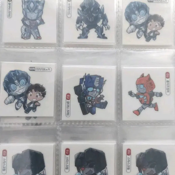 [BUNJANG] Transformers Unofficial Sticker Set (9 pcs) / (일괄/합배송가능)트랜스포머 비공굿 띠부씰 9장