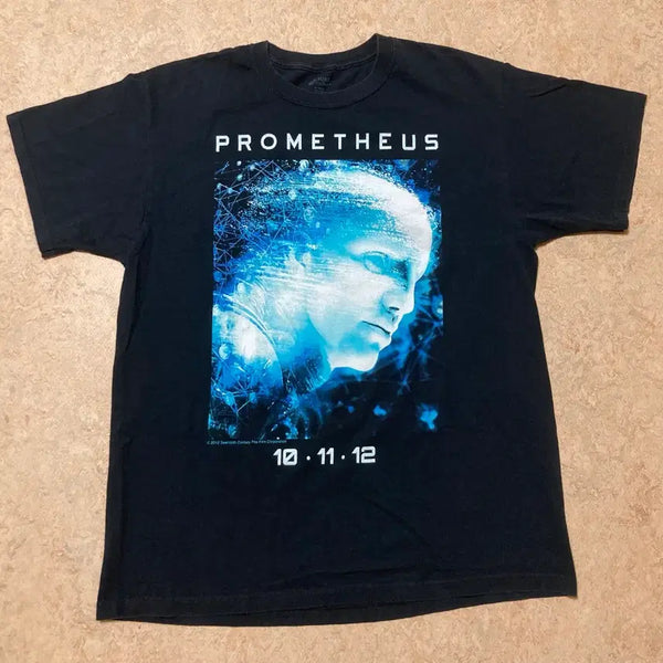 [BUNJANG] Prometheus Movie Promotion T-Shirt (L) / Prometheus 프로메테우스 영화 프로모션 티셔츠 L