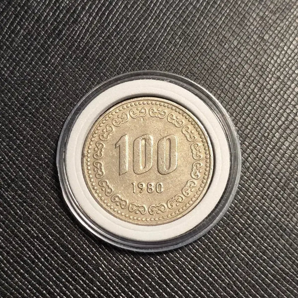 [BUNJANG] 1980 South Korea 100 Won Coin (Used, Near Mint Condition) / 한국은행 1980년 100원 동전 사용제 극미품
