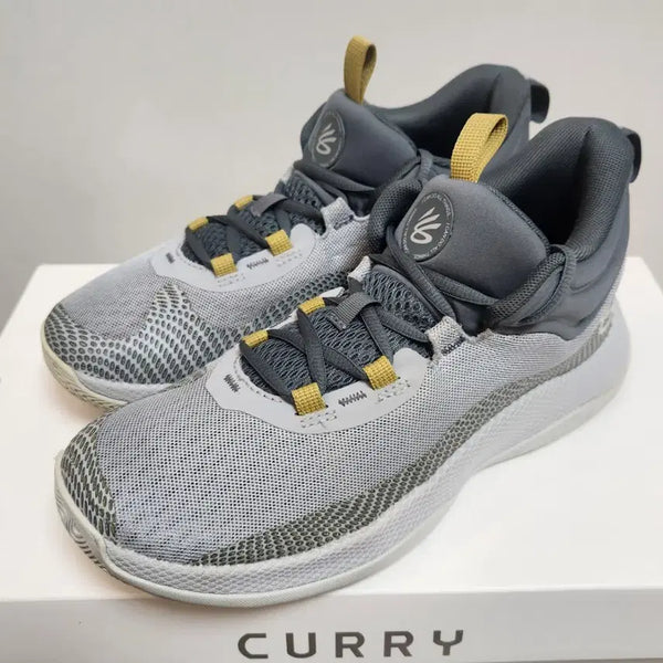 [BUNJANG] Under Armour Curry HOVR Splash Basketball Shoes Grey/White (260mm) / 언더아머 커리 호버 스플래시 그레이 화이트 260mm 농구화