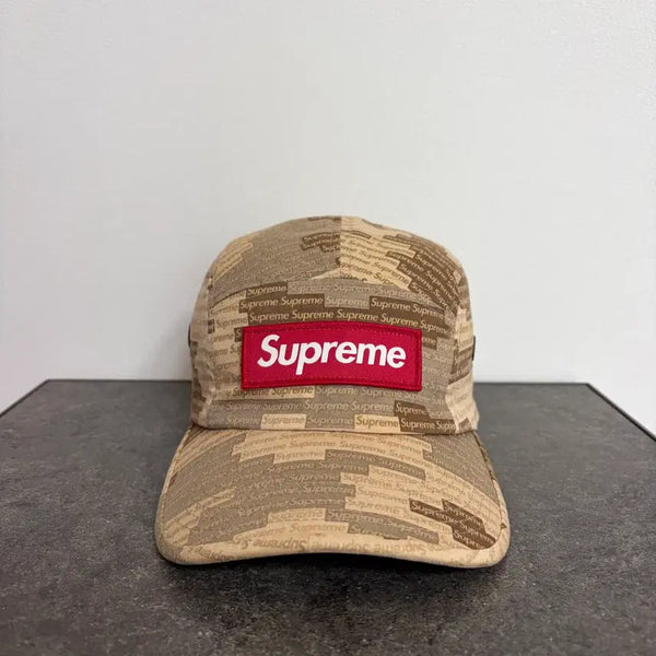 [BUNJANG] Supreme 21SS Box Logo Camp Cap Military Camo Tan / (OS) 슈프림 박스로고 캠프캡 모자 21SS 밀리터리 카모 탄