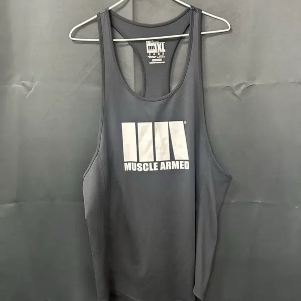 [BUNJANG] Muscle Armed Sleeveless Dry Tank Top / 머슬암드 민소매 드라이 탱크탑