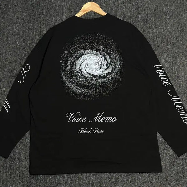 [BUNJANG] X:ORDINARY Voice Memo Black Long Sleeve T-Shirt Size 52 / X:ORDINARY Voice Memo 블랙 긴팔 티셔츠 52
