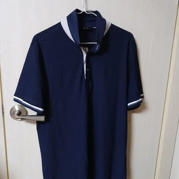 [BUNJANG] Daks Golf Men's Mesh Collar Short Sleeve T-Shirt (Size 105) / 닥스골프 남성 메쉬 카라 반팔 티셔츠 (105사이즈)