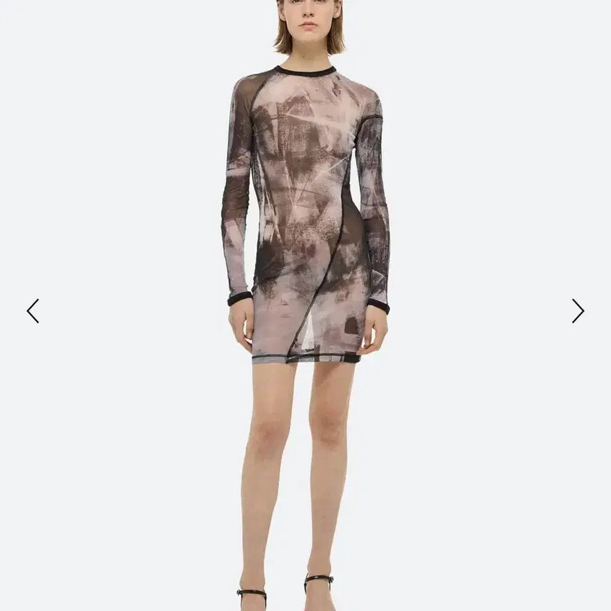 [BUNJANG] Helmut Lang Twist Mesh Dress Black / [S] 헬무트랭 트위스트 메쉬 드레스 블랙