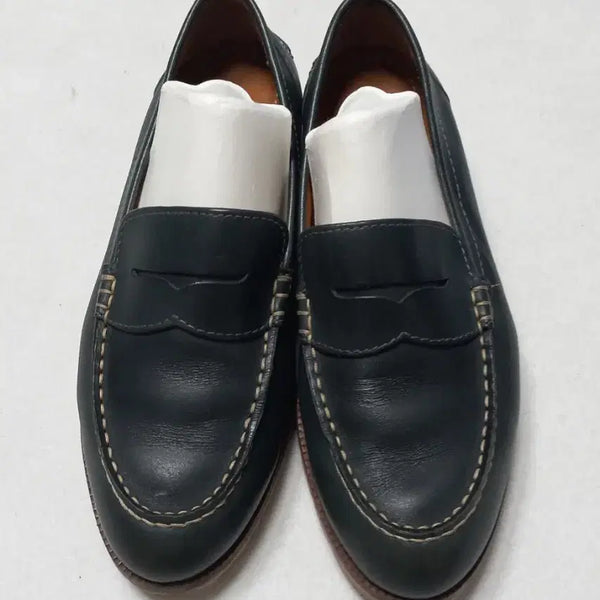 [BUNJANG] Kuern Penny Loafers Navy Leather Women's Size 240 / 쿠에른 페니 여성로퍼240