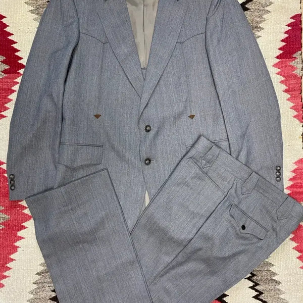 [BUNJANG] 1980s American Vintage Tailored Flare Western Suit / 80s 아메리칸 빈티지 테일러드 플레어 부츠컷 웨스턴 수트