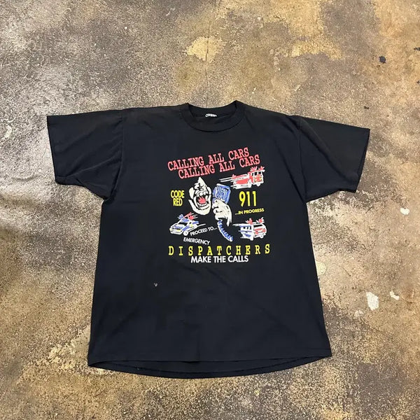 [BUNJANG] Vintage 90s Humorous Graphic T-Shirt / 빈티지 90s 유머 티셔츠