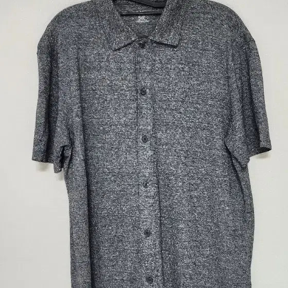 [BUNJANG] Club Monaco Linen Short Sleeve Shirt - Grey Melange / 클럽모나코 린넨 반팔 셔츠 S 95-100