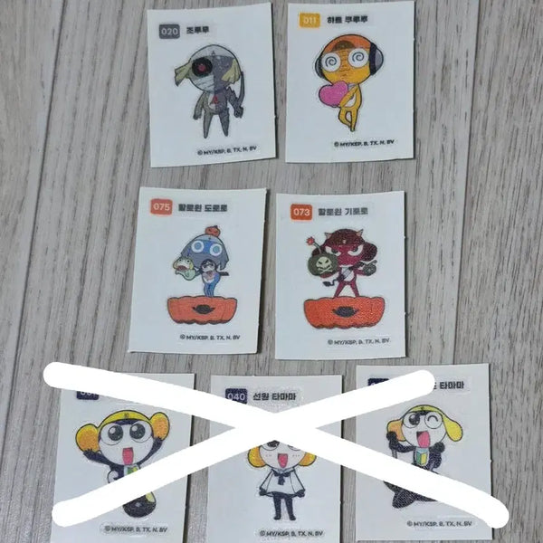 [BUNJANG] Sgt. Frog Keroro Sticker Bundle Set / 개구리 중사 케로로 띠부씰 일괄