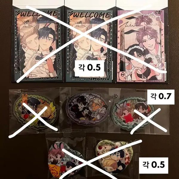 [BUNJANG] Salon de Bomb Rebom Deco Pack Magnet & Can Badge / 원가양도) 살롱드르봉 레봄 데코팩 마그넷 캔뱃지 원가양도 뿌없나 밤부 신결