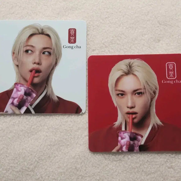 [BUNJANG] Stray Kids Felix Gongcha Collaboration Coaster / 스트레이키즈 필릭스 공차 콜라보 코스터