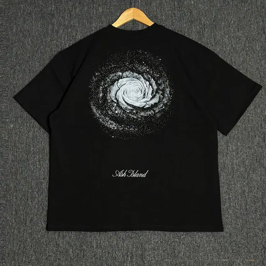 [BUNJANG] X:ORDINARY Black Graphic T-Shirt Size 52 / X:ORDINARY 블랙 그래픽 반팔티 52