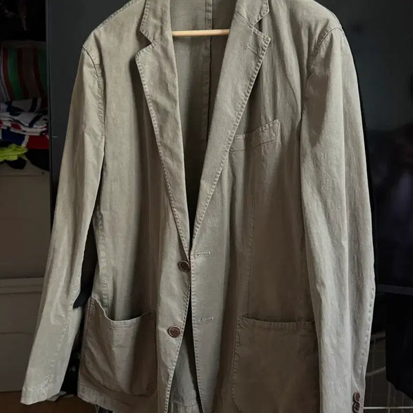 [BUNJANG] Cambridge Members Olive Single-Layer Jacket / 캠브리지멤버스 올리브 홑겹 자켓