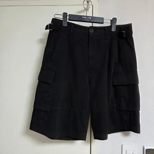 [BUNJANG] Politéru Big Cargo 1/2 Pants Shorts Black / [3] 폴리테루 빅 카고 1/2 팬츠 반바지 블랙