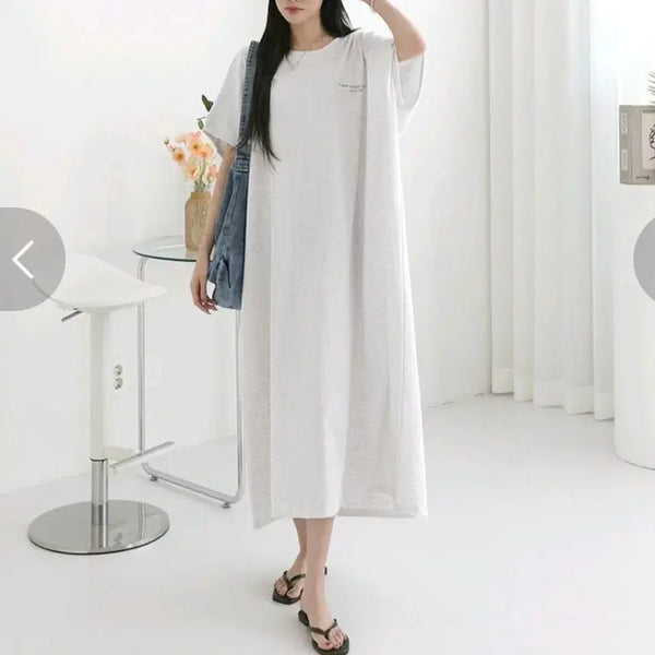 [BUNJANG] Oversized Long Cotton Dress / 새상품)  박시 롱원피스 빅사이즈