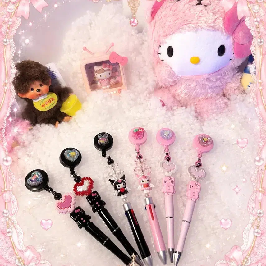 [BUNJANG] Sanrio Kitty Holder Ballpoint Pen / 릴홀더볼펜