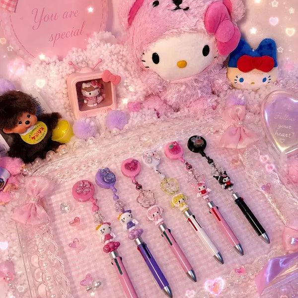 [BUNJANG] Retractable Reel Holder Ballpoint Pen / 릴홀더볼펜