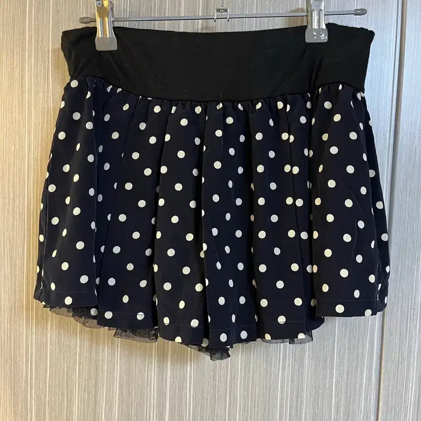 [BUNJANG] Dot Frill Mini Skirt / 도트 스커트 갸루 프릴