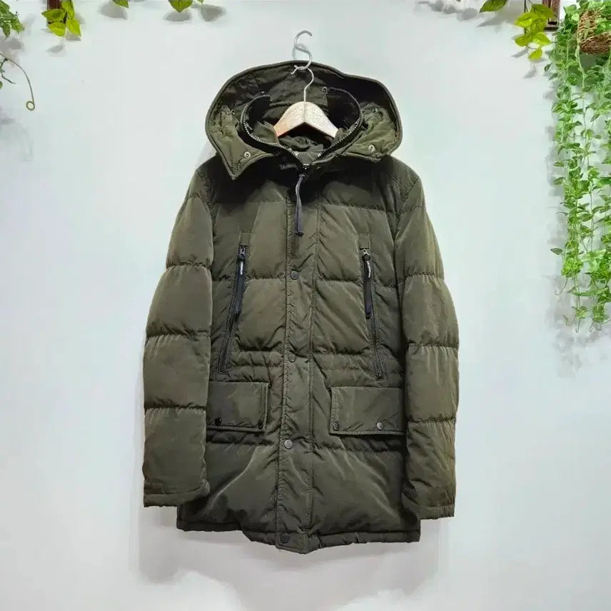 [BUNJANG] C.P. Company Goggle Hooded Puffer Jacket Khaki Size 95 / CP 컴퍼니  고글 패딩 95 사이즈