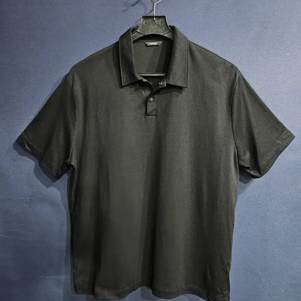 [BUNJANG] Massimo Dutti Black Men's 110 Polo T-Shirt / 마시모두띠 블랙 남성 110 카라반팔티