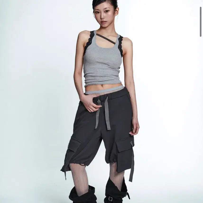 [BUNJANG] MLK Lace Tank Top / MLK 레이스 탱크탑