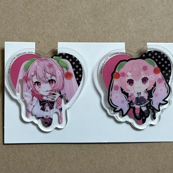 [BUNJANG] Sakura Miku Acrylic Badge Set / 사쿠라미쿠 하츠네 미쿠 뱃지