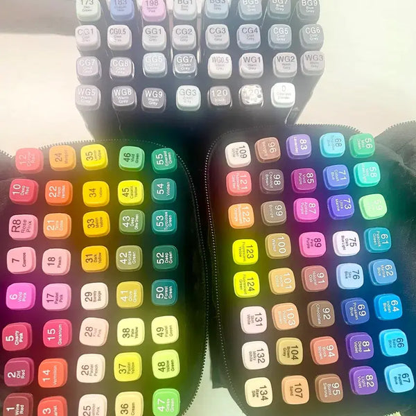 [BUNJANG] Touch Cool Markers 120-Color Set / 터치 쿨 마카 120색 세트