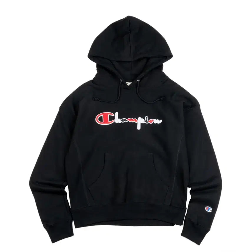 [BUNJANG] Champion Hoodie Black / (기모) 챔피온 후드티 블랙