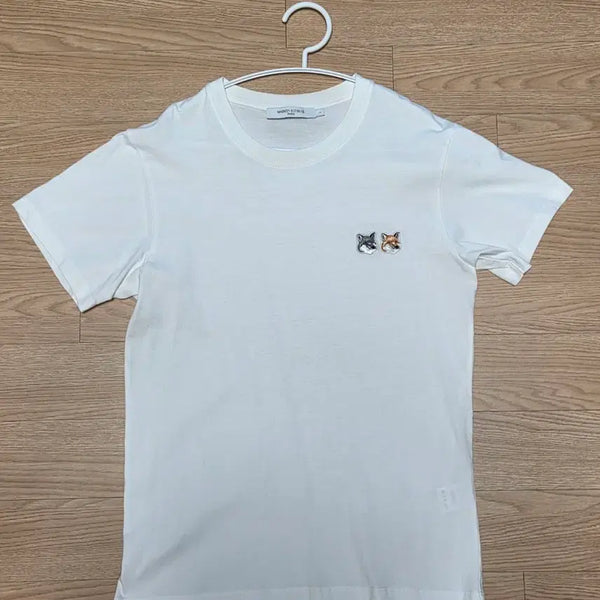 [BUNJANG] Maison Kitsuné Cream White Women's Short Sleeve T-Shirt Size S / 메종키츠네 크림화이트 여성 반팔티 S