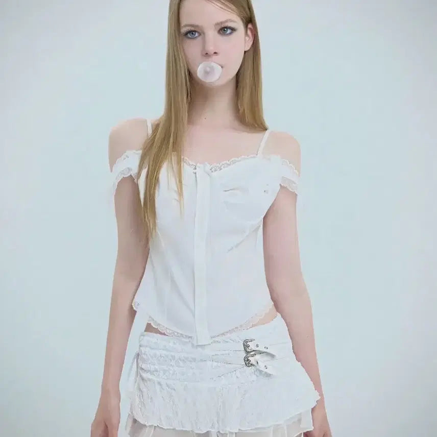 [BUNJANG] 511 Vision White Blouse / [511 비전] 블라우스