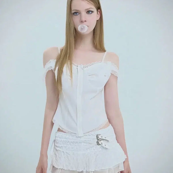 [BUNJANG] 511 Vision White Blouse / [511 비전] 블라우스