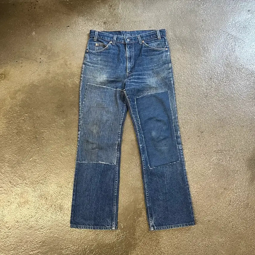 [BUNJANG] 1989 Levi's 517 Orange Tab Repaired Bootcut Jeans (33) / 80s Levis517 리페어 부츠컷 (33)