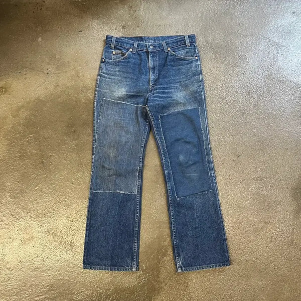 [BUNJANG] 1989 Levi's 517 Orange Tab Repaired Bootcut Jeans (33) / 80s Levis517 리페어 부츠컷 (33)