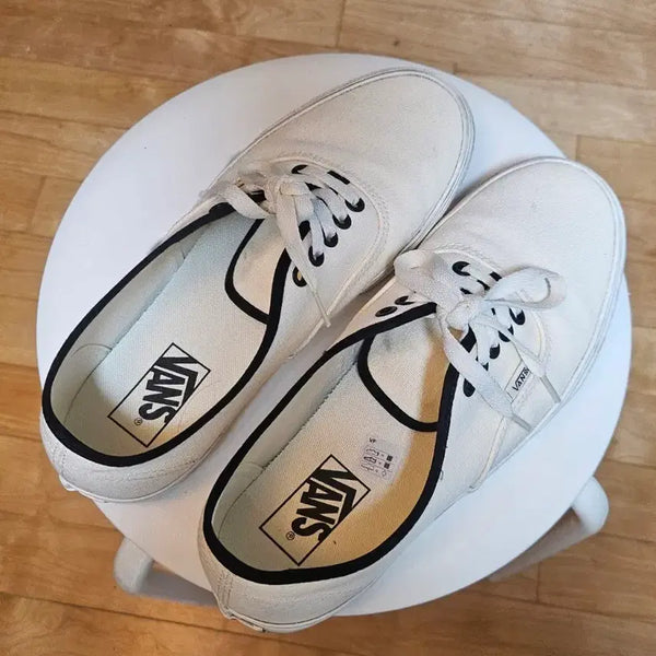 [BUNJANG] Vans Authentic Ballerina Classic White Sneakers / 반스어센틱 발레리나 클래식화이트 / 265사이즈