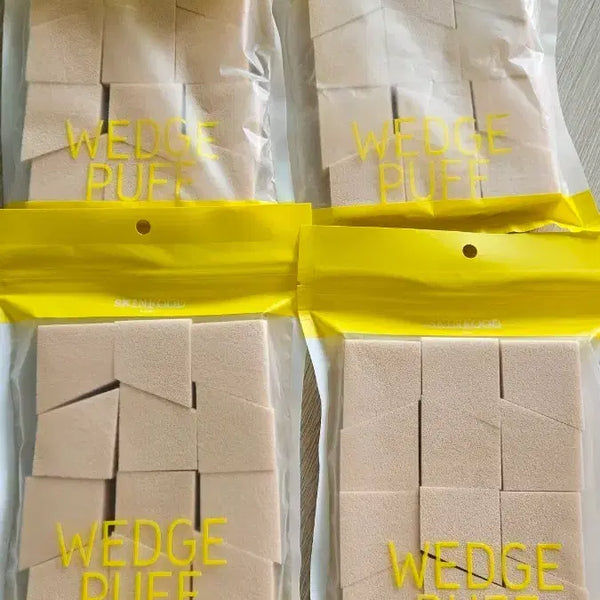[BUNJANG] SKINFOOD Wedge Puff Large Pack (4 Packs, 48 Puffs Total) / 스킨푸드 웨지퍼프 대용량 12개입 4개 (새상품)