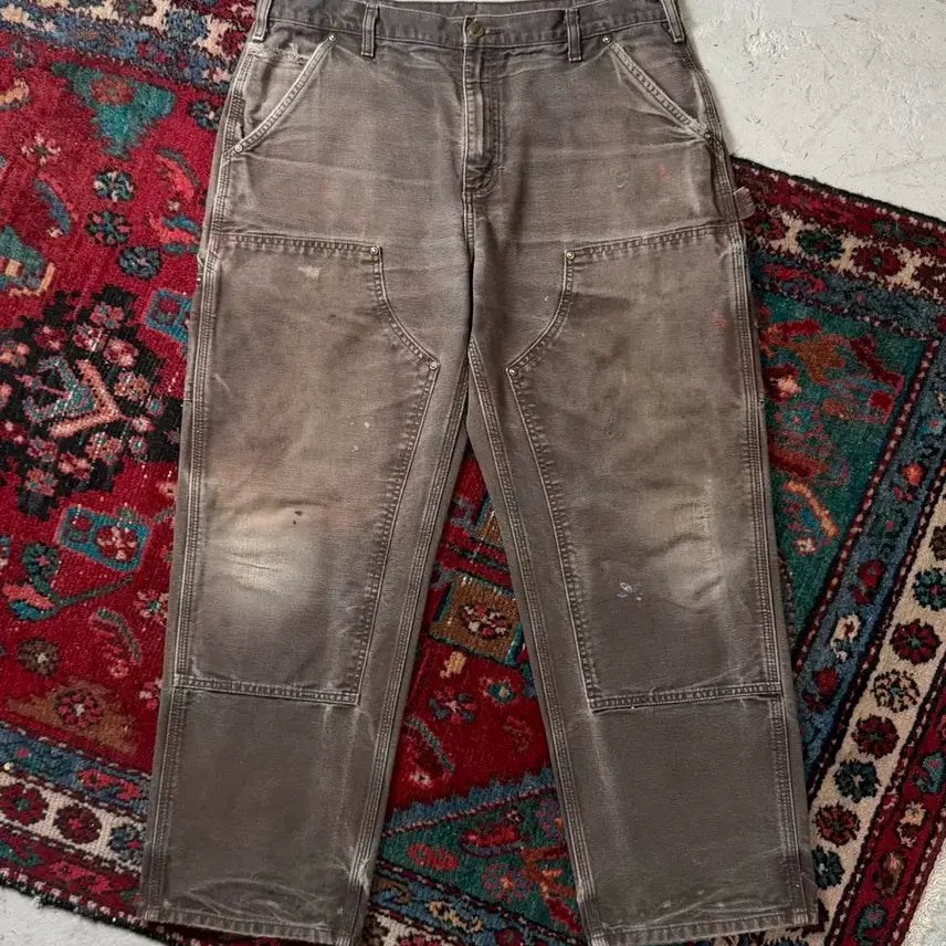 [BUNJANG] Carhartt WIP B136 Double Knee Pants Dark Brown (36x30) / [36] OG 칼하트 더블니 DKB 칼하트 B136 다크브라운 썩블니