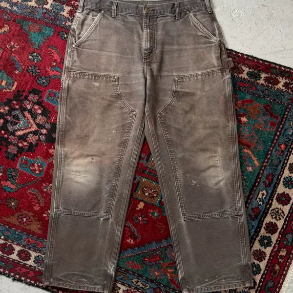 [BUNJANG] Carhartt WIP B136 Double Knee Pants Dark Brown (36x30) / [36] OG 칼하트 더블니 DKB 칼하트 B136 다크브라운 썩블니