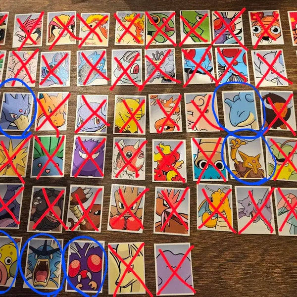 [BUNJANG] Pokemon Proof Photo Stickers Series 3 - Various Pokemon / 포켓몬 증명사진 스티커 3탄 라프라스 갸라도스 푸크린 두트리오 골덕 윤겔라 우츠동 콘팡
