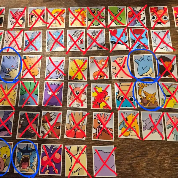 [BUNJANG] Pokemon ID Photo Stickers Series 3 (Lapras, Gyarados, Clefairy, Dodrio, Ducklett, Shellder, Gloo) / 포켓몬 증명사진 스티커 3탄 라프라스 갸라도스 푸크린 두트리오 골덕 윤겔라 우츠동