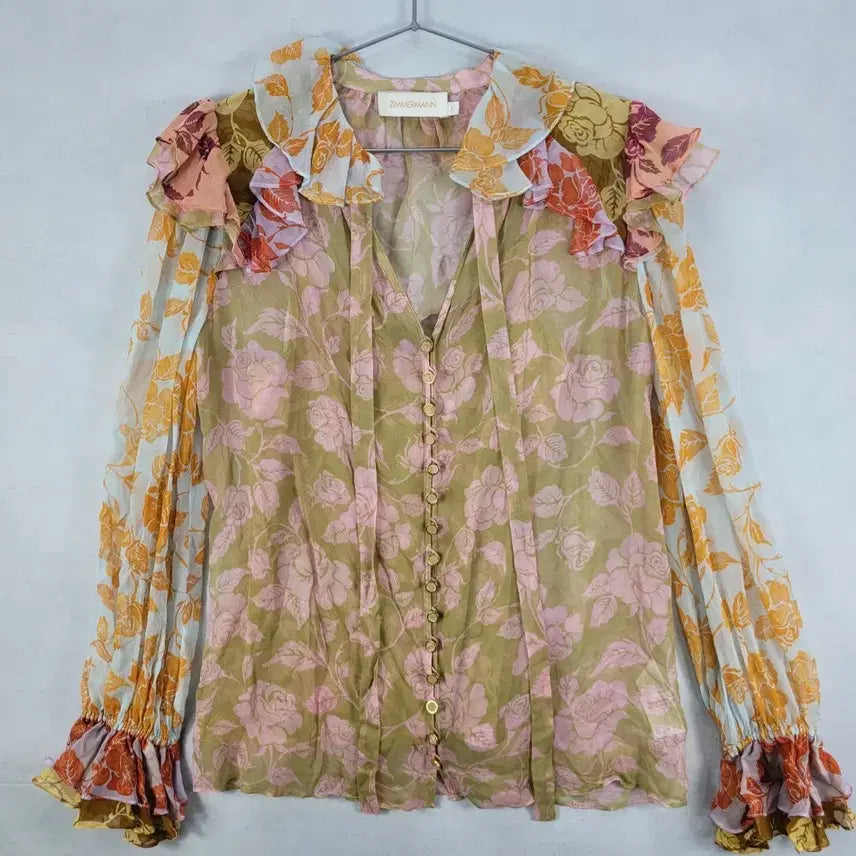 [BUNJANG] Zimmermann Floral Print Blouse / ZIMMERMANN 플로럴 프린트 블라우스
