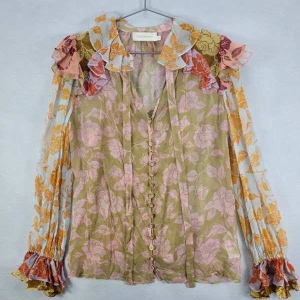 [BUNJANG] Zimmermann Floral Print Blouse / ZIMMERMANN 플로럴 프린트 블라우스