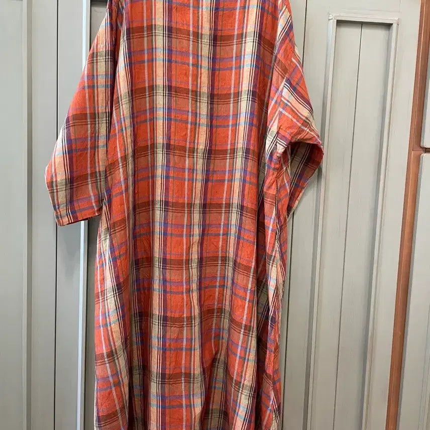 [BUNJANG] Nest Robe Checked Long Dress / 네스트로브