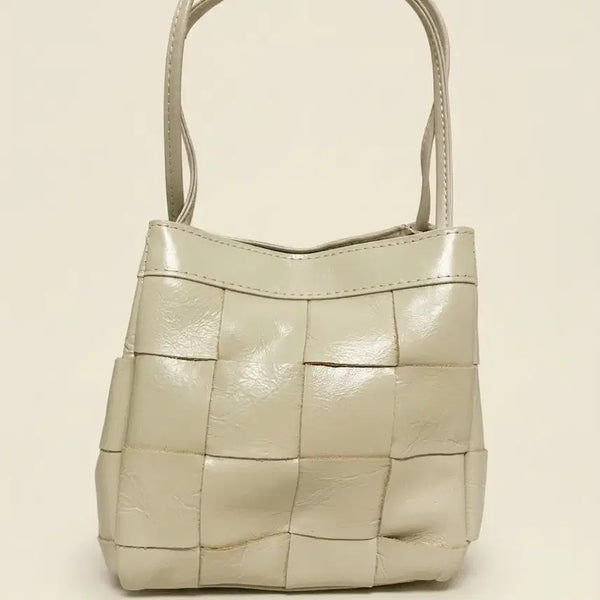 [BUNJANG] Woven Mini Tote Bag / Crossbody Bag (Strap Included) / [가방] 고급스러운 위빙 미니 토트백/크로스백 (스트랩 O)