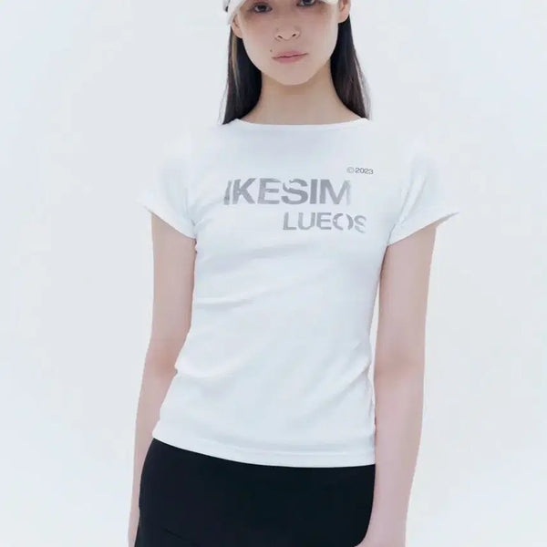 [BUNJANG] Miseki Seoul Ikesim Short Sleeve T-Shirt White / 미세키서울 Ikesim 반팔 티셔츠 슬리브 화이트 MISEKI SEOUL Ikesim short sleeves WHITE 긱시크 슬림핏 기본티