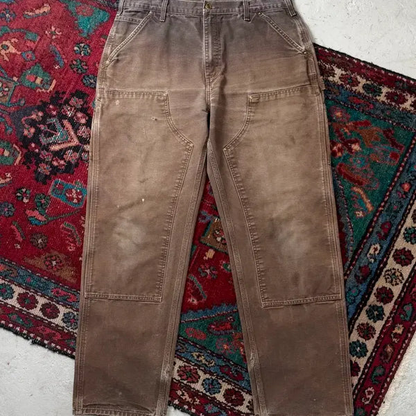 [BUNJANG] Carhartt B136 Double Knee DKB Dark Brown Pants / [36] OG 칼하트 더블니 DKB 칼하트 B136 다크브라운 썩블니